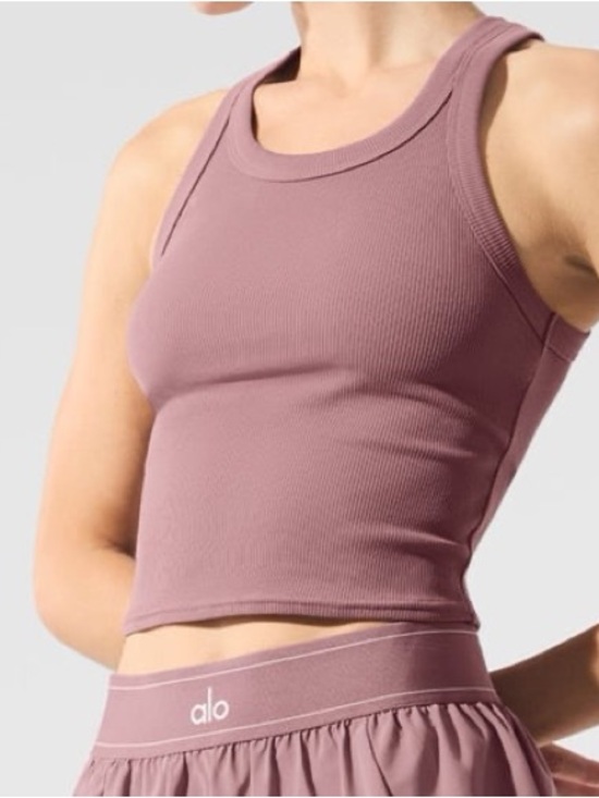 ALO Yoga Pants - ALO Yoga - Goddess Ribbed Go To Tank & Shorts